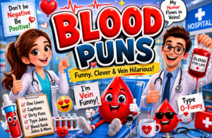 Blood Puns 🩸: Funny One-Liners, Captions, Names & Blood Type Jokes