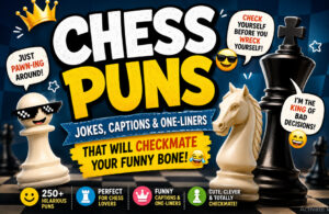250+ Chess Puns, Jokes, Captions & One-Liners  Bone ♟️😂