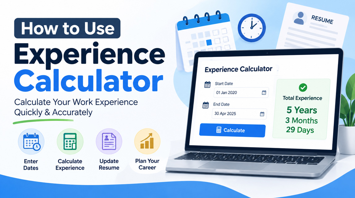 How to use Experience Calculator.
